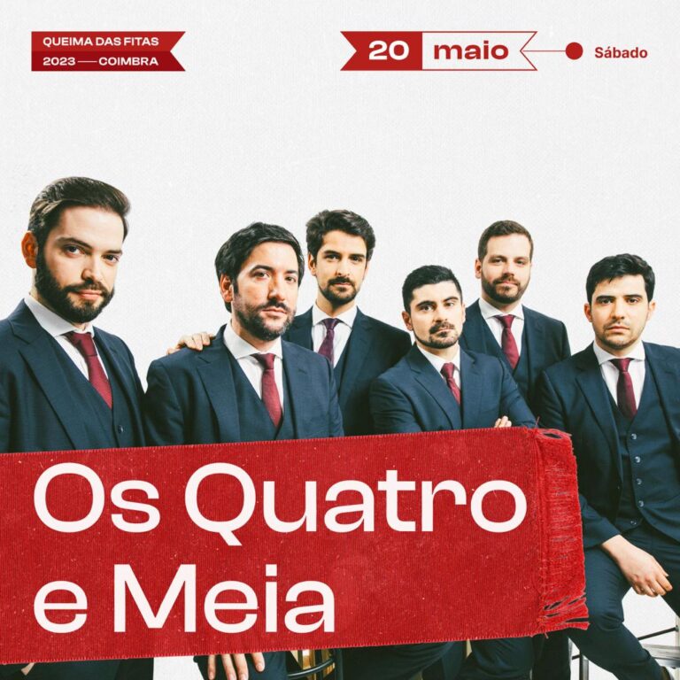 Rádio Regional do Centro: Os Quatro e Meia são a primeira confirmação da Queima das Fitas de Coimbra 2023