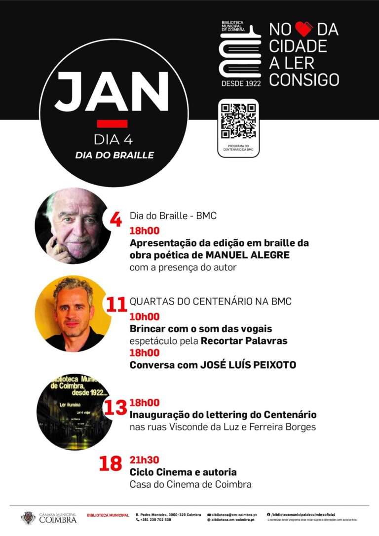 Rádio Regional do Centro: Manuel Alegre apresenta edição em braille da sua obra na Biblioteca Municipal de Coimbra