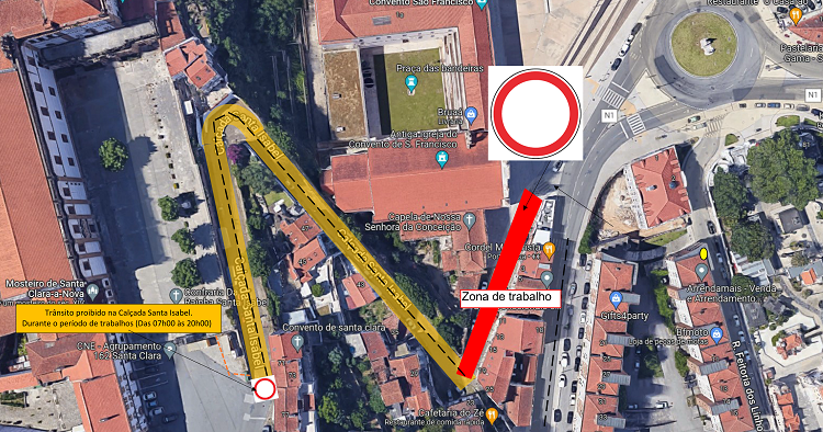 Rádio Regional do Centro: Coimbra: Calçada de Santa Isabel com trânsito cortado para desmontagem de grua