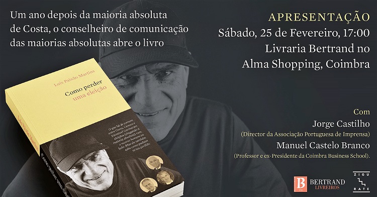 Rádio Regional do Centro: Livro de Luís Paixão Martins será apresentado sábado em Coimbra