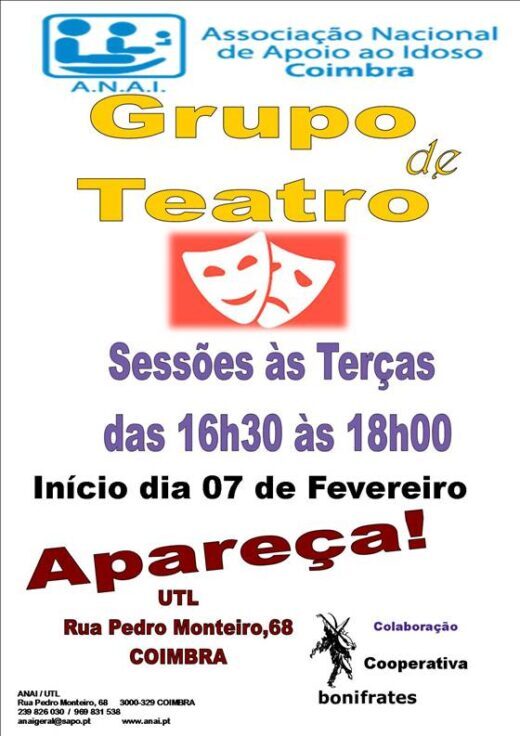 Rádio Regional do Centro: ANAI dinamiza grupo de Teatro na Universidade do Tempo Livre