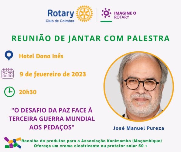 Rádio Regional do Centro: Rotary Club de Coimbra com “O desafio da Paz face à terceira guerra mundial”