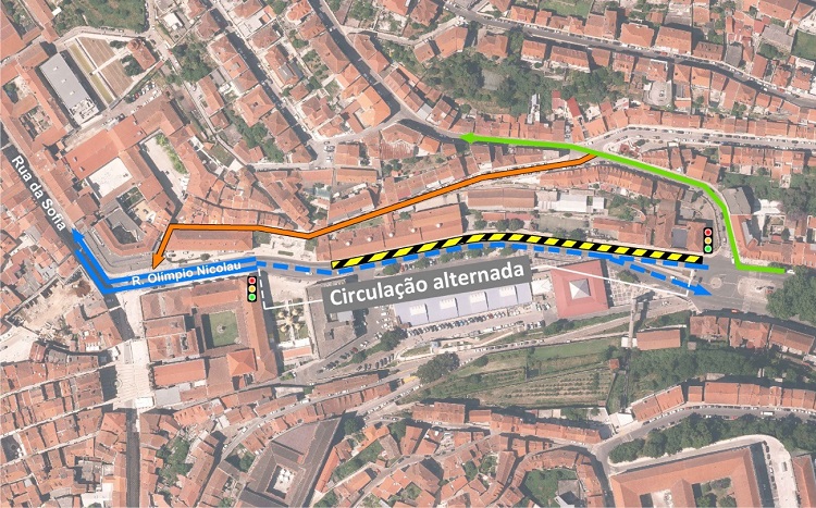 Rádio Regional do Centro: Obras do MetroBus com nova alteração de trânsito na Baixa de Coimbra