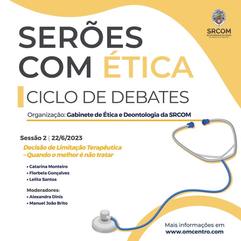 Rádio Regional do Centro: Ordem dos Médicos do Centro prossegue hoje com o ciclo de debates “Serões com Ética”