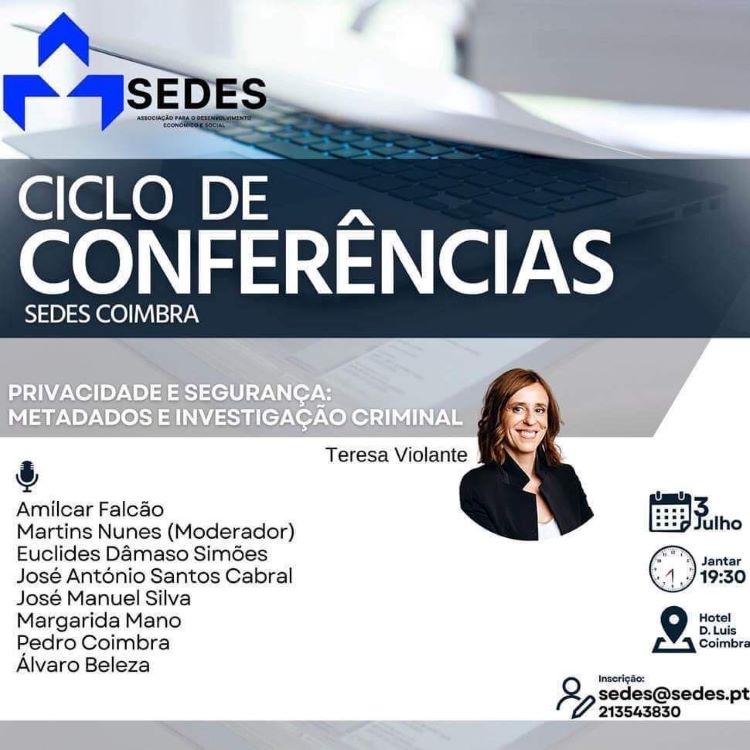 Rádio Regional do Centro: Jantar-Debate em Coimbra aborda privacidade e segurança