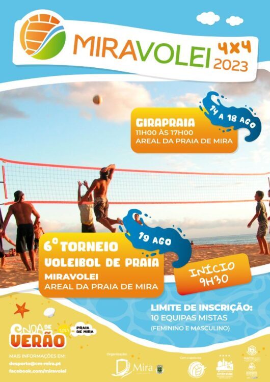 Rádio Regional do Centro: Mira recebe torneio de voleibol de praia 4×4