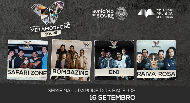 Rádio Regional do Centro: Safari Zone, bombazine, EN1 e Raiva Rosa na semifinal do Metamorfose em Soure