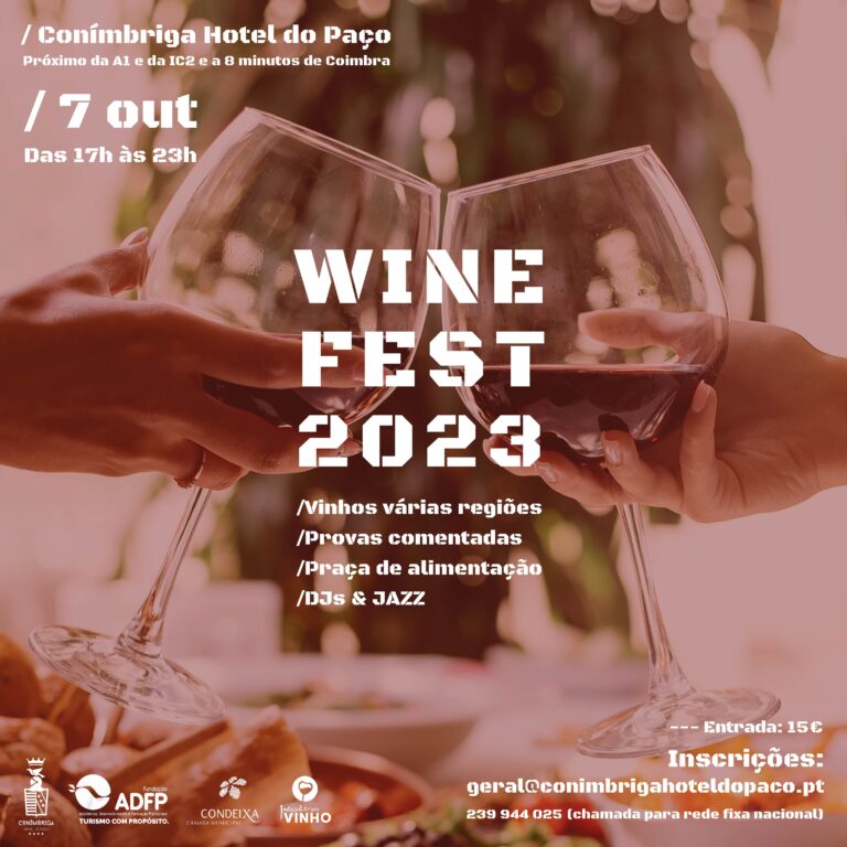 Rádio Regional do Centro: WineFest 2023 em Condeixa reúne mais de 20 produtores