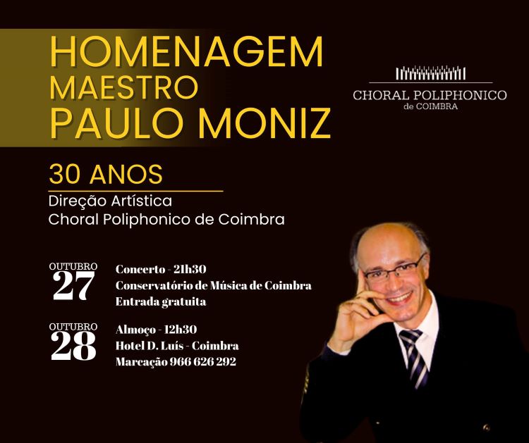 Rádio Regional do Centro: Choral Poliphonico de Coimbra homenageia Maestro Paulo Moniz