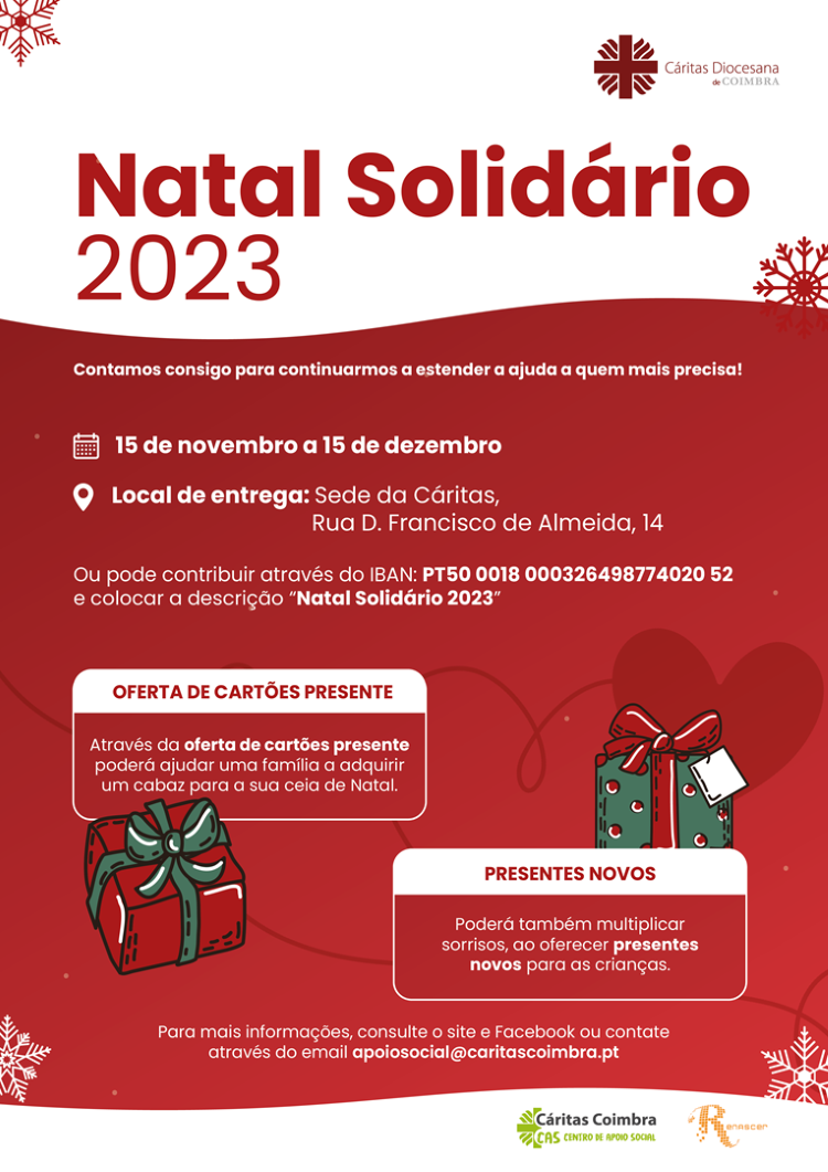 Rádio Regional do Centro: Cáritas de Coimbra lança campanha Natal Solidário 2023