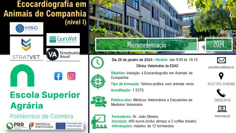 Rádio Regional do Centro: Agrária de Coimbra lecciona microcredenciação em Ecocardiografia Veterinária