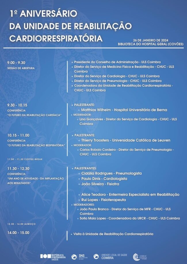 Rádio Regional do Centro: Conferências marcam aniversário da Unidade de Reabilitação Cardiorrespiratória em Coimbra