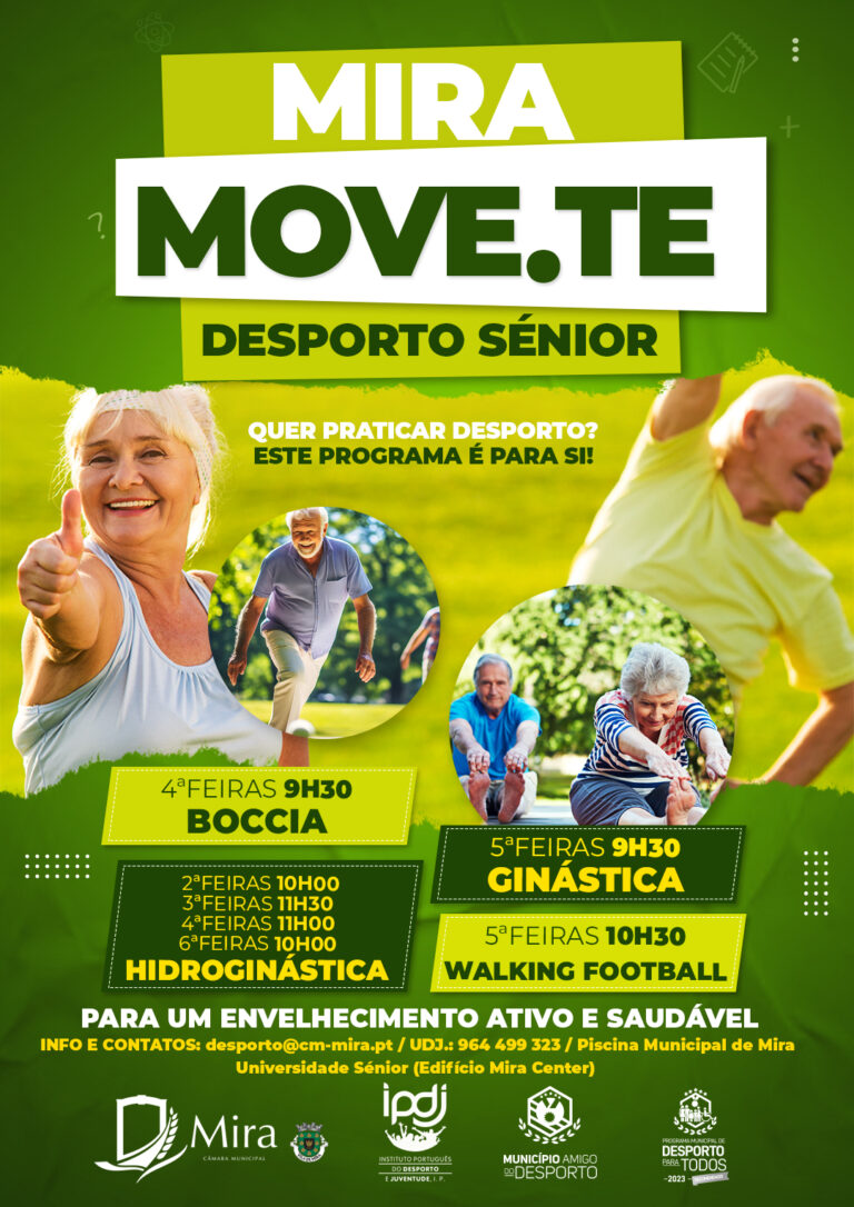 Rádio Regional do Centro: Mira avança com programa que promove o Desporto Sénior Rádio Regional do Centro: Mira avança com programa que promove o Desporto Sénior