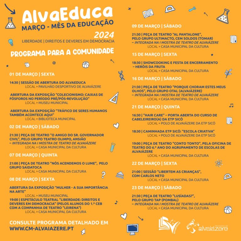 Rádio Regional do Centro: AlvaEduca – Mês da Educação está de regresso ao concelho de Alvaiázere Rádio Regional do Centro: AlvaEduca – Mês da Educação está de regresso ao concelho de Alvaiázere