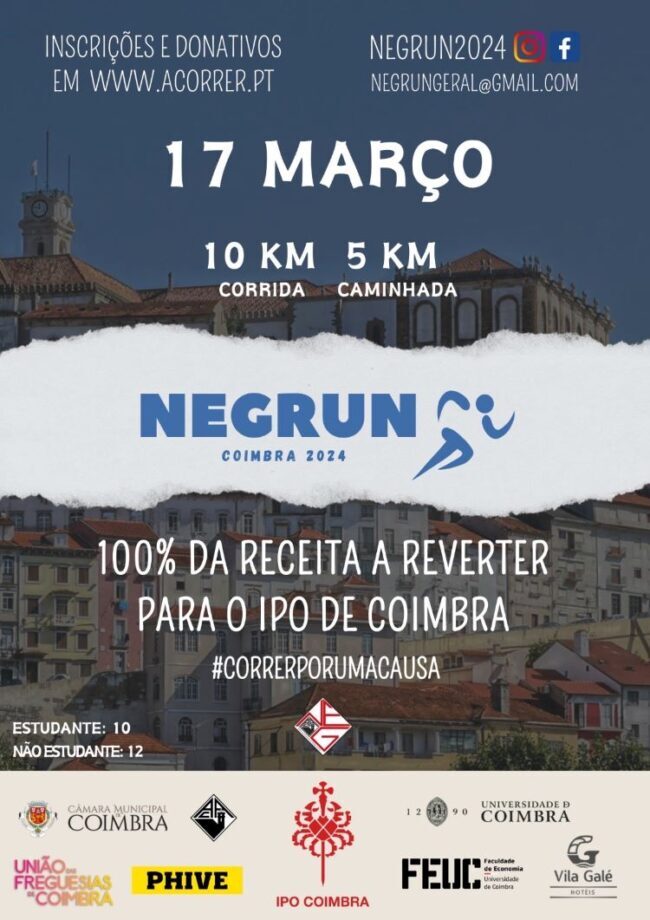 Rádio Regional do Centro: Núcleo de Estudantes de Gestão da AAC realiza NEG RUN para apoiar IPO