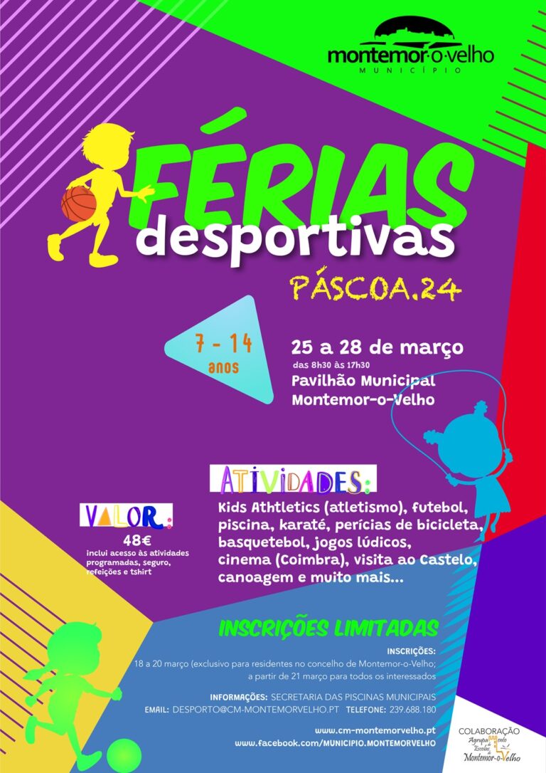 Rádio Regional do Centro: Férias Desportivas Páscoa 2024 em Montemor-o-Velho com inscrições a decorrer Rádio Regional do Centro: Férias Desportivas Páscoa 2024 em Montemor-o-Velho com inscrições a decorrer