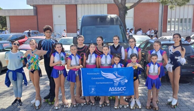 Rádio Regional do Centro: Secção de Patinagem Artística da Columbófila Cantanhedense participou na Street Parade