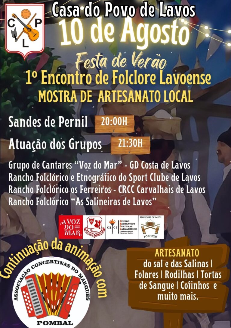 Rádio Regional do Centro: Casa do Povo de Lavos organiza Encontro de Folclore Lavoense e Mostra de Artesanato