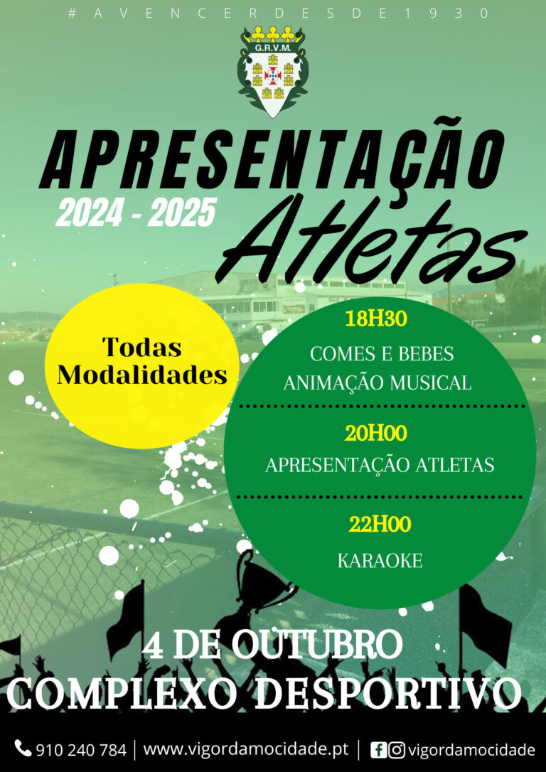 Rádio Regional do Centro: Vigor da Mocidade apresenta atletas para nova temporada com “Festa Verde”