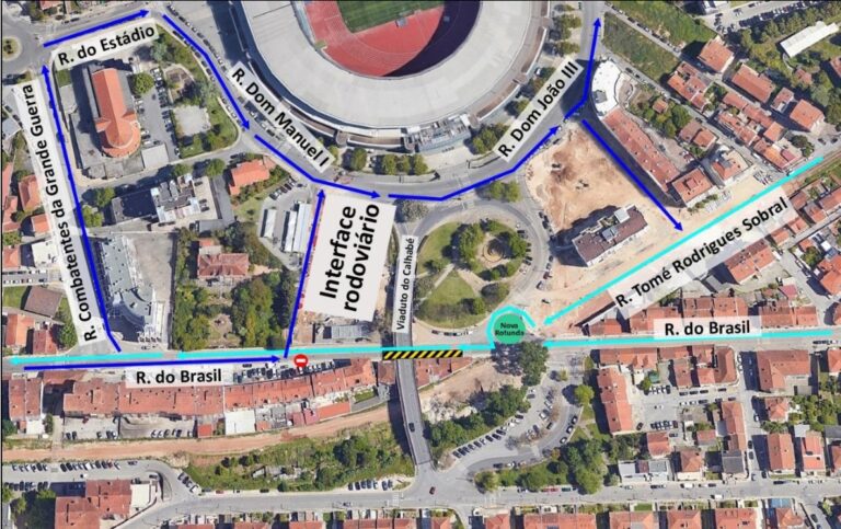 Rádio Regional do Centro: Coimbra: Obras do Metrobus com condicionamento de trânsito na Rua do Brasil