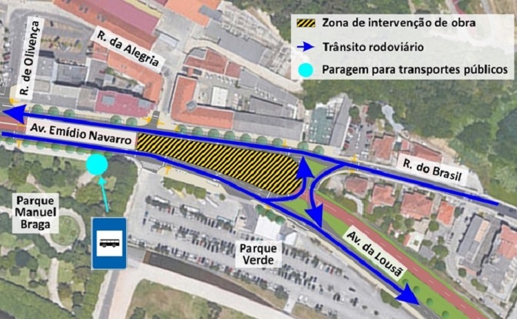Rádio Regional do Centro: Obras do MetroBus condicionam trânsito na rotunda do Parque em Coimbra