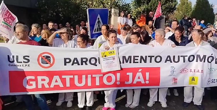 Rádio Regional do Centro: Cordão humano protesta contra cobrança de estacionamento nos Hospitais de Coimbra
