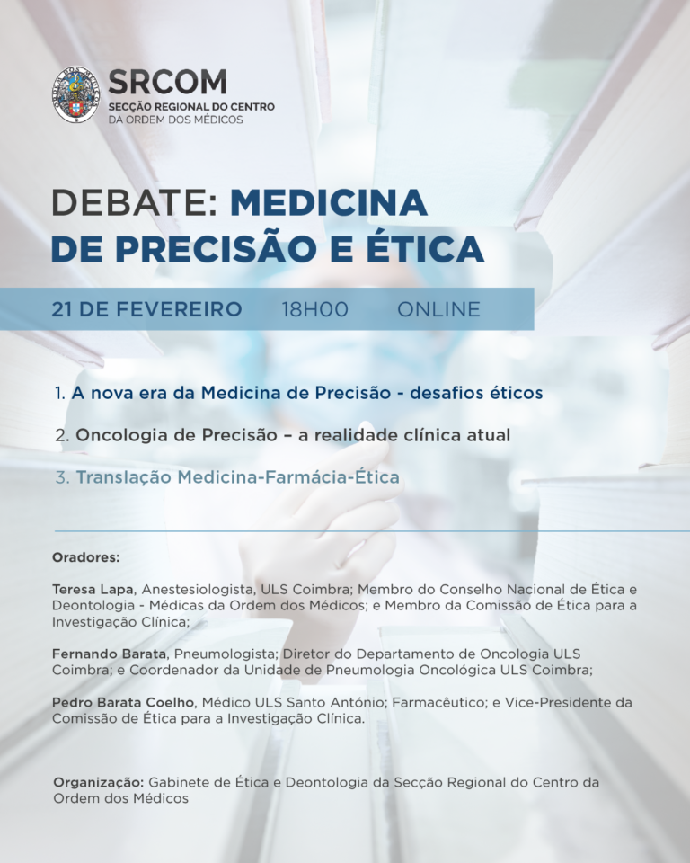 Rádio Regional do Centro: Ordem dos Médicos do Centro promove debate online sobre “Medicina de Precisão e Ética”