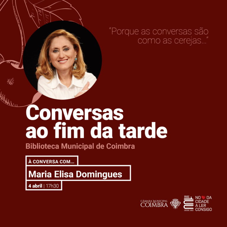 Rádio Regional do Centro: Maria Elisa nas “Conversas ao Fim da Tarde” dia 4 na Biblioteca Municipal de Coimbra
