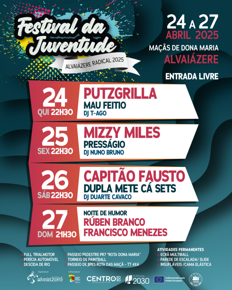 Rádio Regional do Centro: Alvaiázere: Festival da Juventude 2025 em Maçãs De Dona Maria