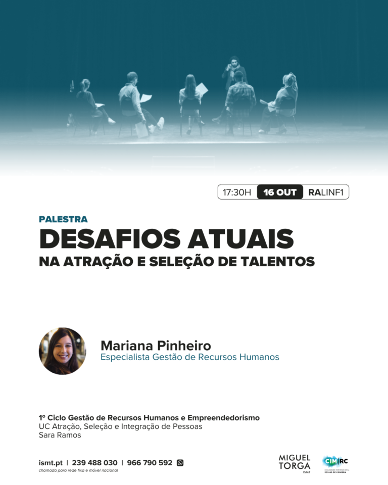 Rádio Regional do Centro: ISMT promove a palestra “Desafios atuais na atração e seleção de talentos” Rádio Regional do Centro: ISMT promove a palestra “Desafios atuais na atração e seleção de talentos”