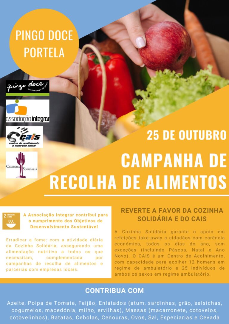 Rádio Regional do Centro: Integrar vai levar a cabo uma Campanha de Recolha de Alimentos este sábado