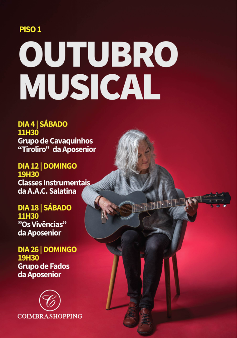 Rádio Regional do Centro: CoimbraShopping celebra a música e a vitalidade sénior em Outubro