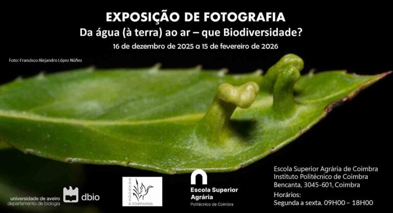 Rádio Regional do Centro: Exposição de Fotografia “Da água (à terra) ao ar – que Biodiversidade?” na ESAC-IPC