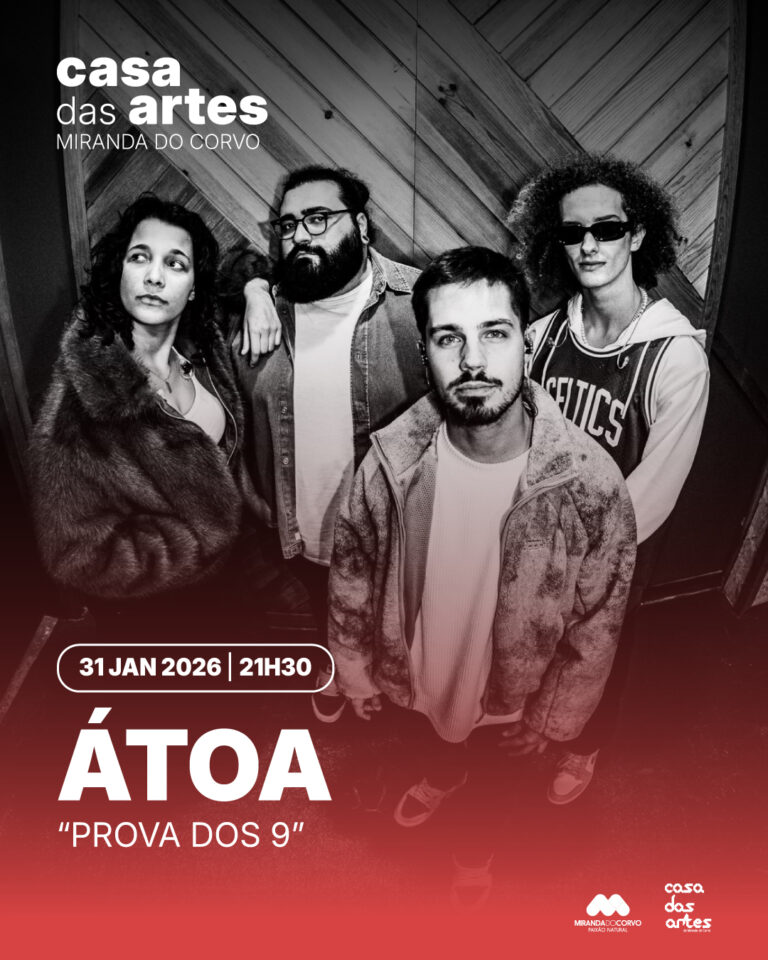 Rádio Regional do Centro: ÁTOA sobem ao palco da Casa das Artes de Miranda do Corvo este sábado