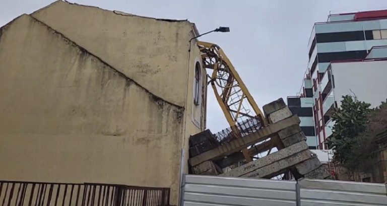 Rádio Regional do Centro: Queda de grua na Figueira da Foz obriga a realojamento de seis pessoas
