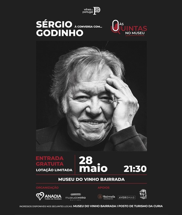 Rádio Regional do Centro: Sérgio Godinho encerra programação de Maio no Museu do Vinho Bairrada