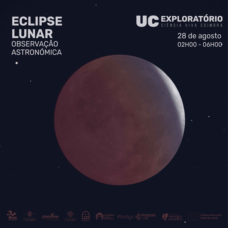 Rádio Regional do Centro: Eclipse parcial da Lua para observar numa madrugada diferente no UC Exploratório