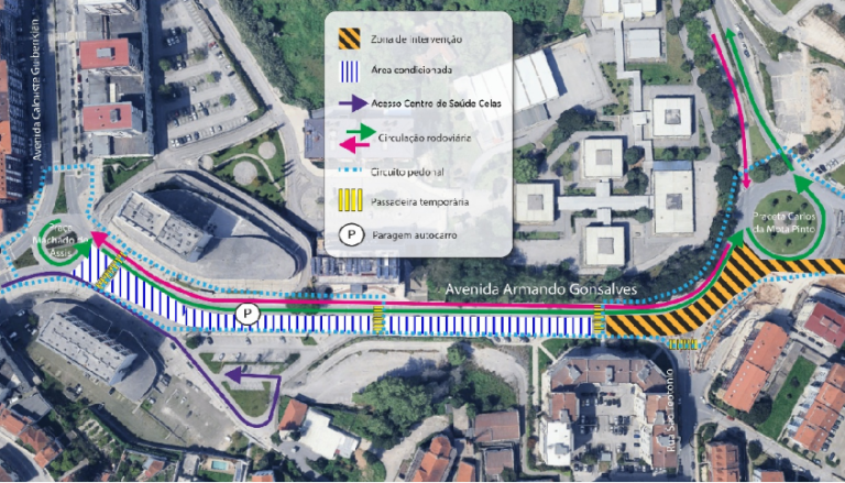 Rádio Regional do Centro: Metrobus com trabalho de pavimentação junto à Praceta Mota Pinto